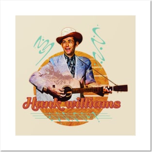 Hank williams \\\ Retro Art Posters and Art